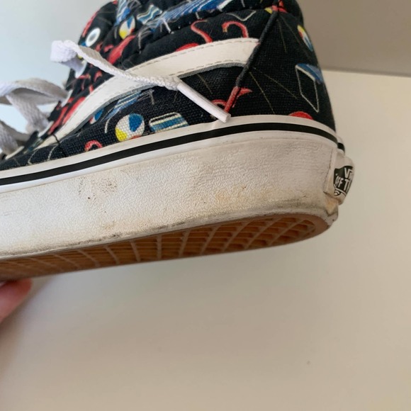 Vans Off The Wall SK8-Hi Reissue Pool Vibes sneakers black with flamingos unisex - Picture 11 of 13